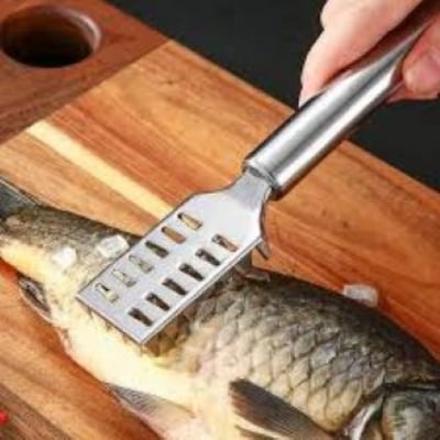 Picture of High Quality Stainless Steel Fish Scale Cleaner - Silver - Silver