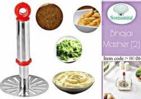 Picture of Good Quality Stainless Steel Potato Smasher - Silver