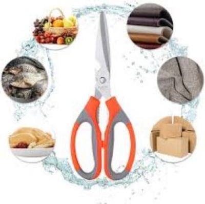 Picture of High Quality Stainless Steel Kitchen Scissors - Orange - Orange