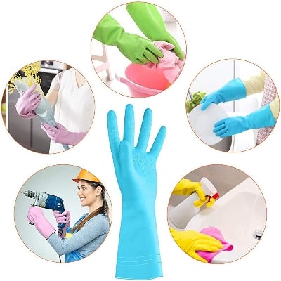 Picture of High Quality Half Hand Kitchen Gloves one Pair(Randomly selected) - Multicolor