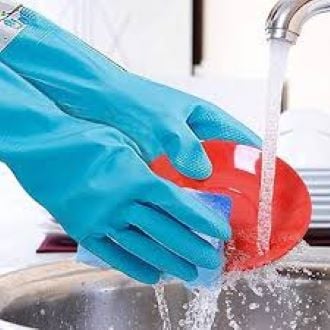 Picture of High Quality Half Hand Kitchen Gloves one Pair(Randomly selected) - Multicolor