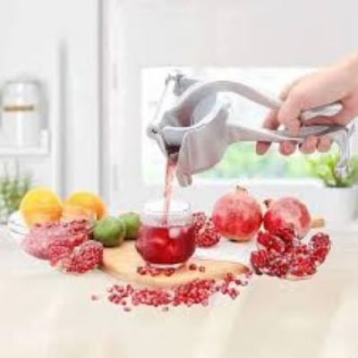 Picture of Stainless Steel Manual Hand Press Juicer Squeezer Household Fruit Juicer Extractor Fruit Juicer Machine - Juice Maker - Silver