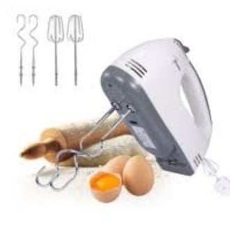 Picture of Good Quality Electric Egg Beater Portable Baking Kitchen Tools Hand-Held - Hand Bitter - White