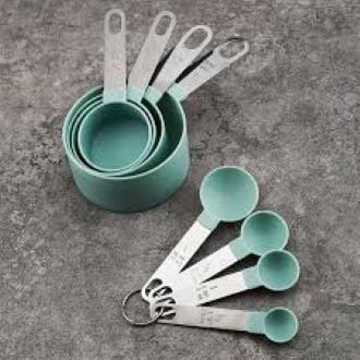 Picture of 8 Pieces Stainless Steel Measuring Cup Set - Multi Color - Multicolor