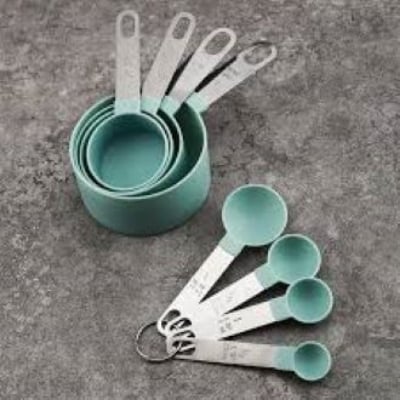 Picture of 8 Pieces Stainless Steel Measuring Cup Set - Multi Color - Multicolor
