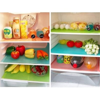 Picture of 4Pcs Fridge Mat -Color Randomly Selected - Multicolor