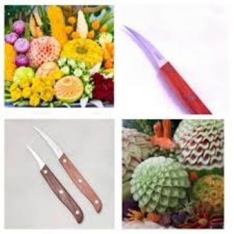 Picture of 4PCS Set Carving Multipurpose Cutter Wooden Handle - Brown