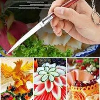 Picture of 4PCS Set Carving Multipurpose Cutter Wooden Handle - Brown