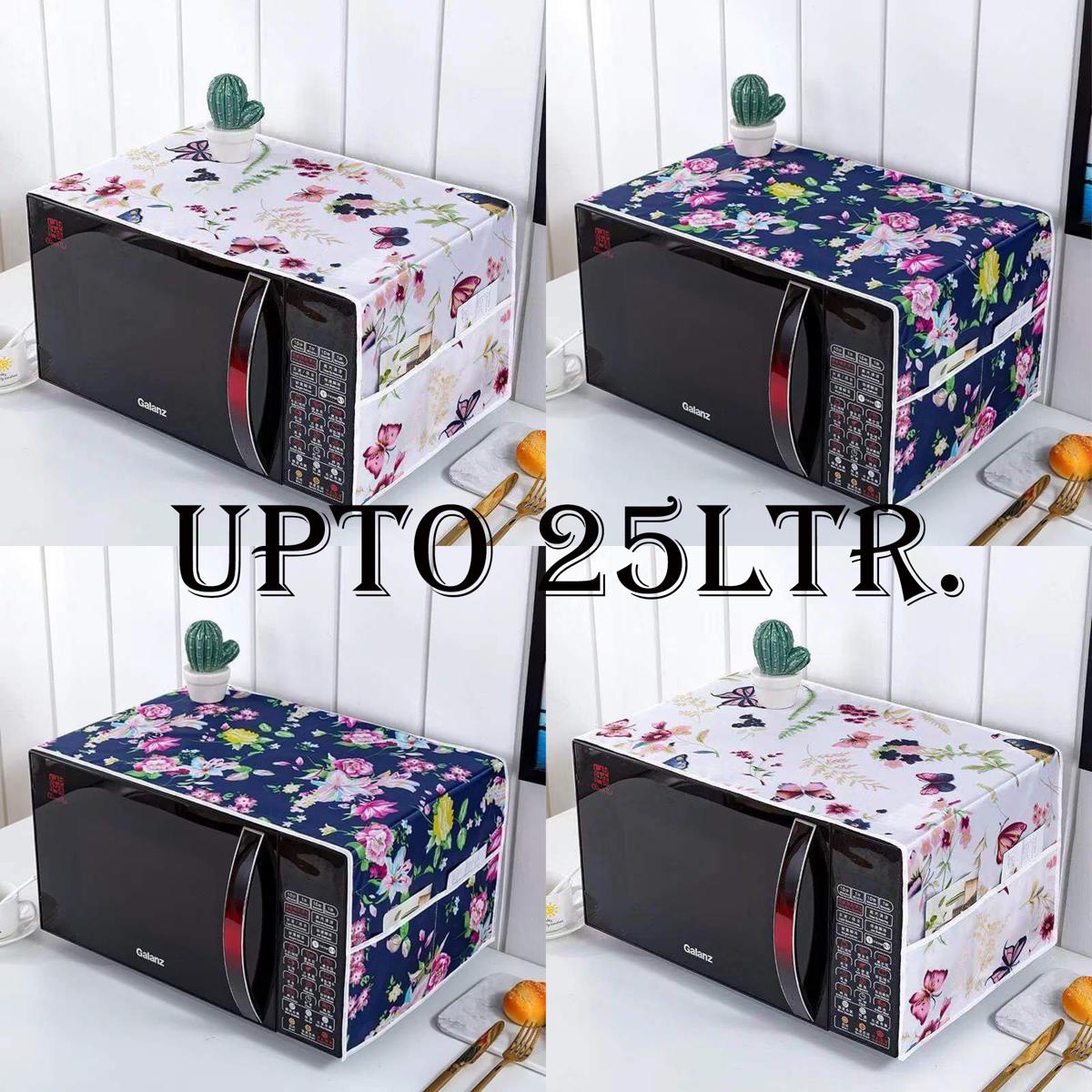 Picture of Good Quality Oven Cover Dustproof Microwave Cover/Beautiful Printed UPTO-25Ltr [Design Randomly Selected] - Multicolor
