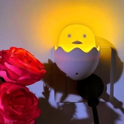 Picture of Cute Duck LED Night Lamp Cartoon  Sleep Light Touch Sensor [Good Quality] - Multicolor