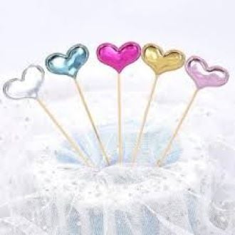 Picture of 20 Pieces love Cake Cupcake Topper for Birthday/Wedding Party Decor - Multicolor