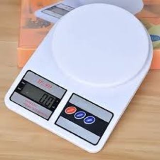 Picture of Digital LCD Display Electronic Kitchen Scale -10 kg - White