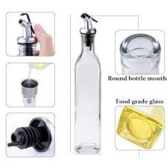 Picture of 500 ml Oil Savings Glass Jar Kitchen Oil Glass Jar - Multicolor