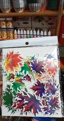 Picture of DIY Toy For Car Guitar Skateboard Laptop Notebook Stationery Sticker Leaf /pata Stickers Poster Insect Stickers 50pcs - Multicolor