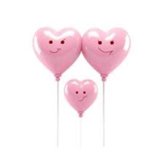 Picture of Good quality Love Heart Cake Topper Child Birthday topper Valentine Wedding Party Cake 20 PCS set (pink) - Pink