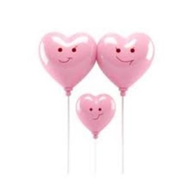 Picture of Good quality Love Heart Cake Topper Child Birthday topper Valentine Wedding Party Cake 20 PCS set (pink) - Pink
