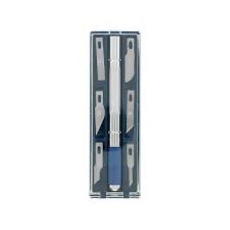 Picture of Precision Hobby Knife, Stainless Steel Cutter Craft Knive 7 PCS Set - Silver