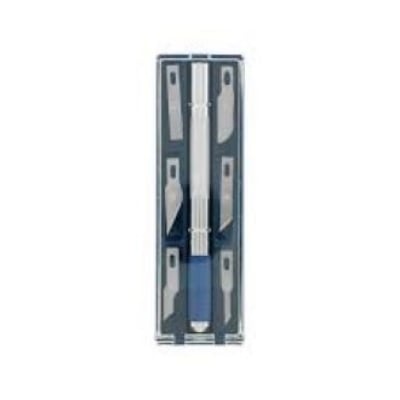 Picture of Precision Hobby Knife, Stainless Steel Cutter Craft Knive 7 PCS Set - Silver