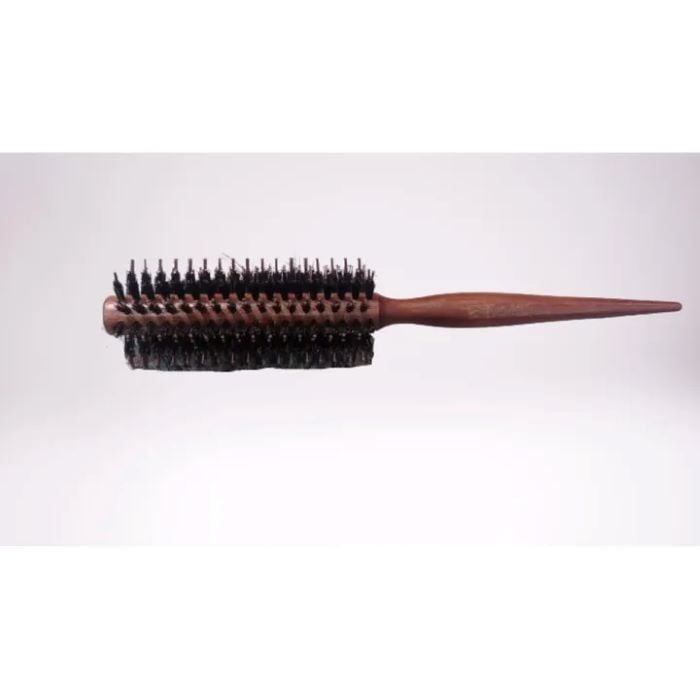 Picture of Curly Wood Handle Round Hair Comb-1pc
