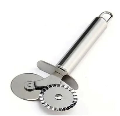 Picture of Stainless Steel Dual Wheel Pizza Cutter - Silver