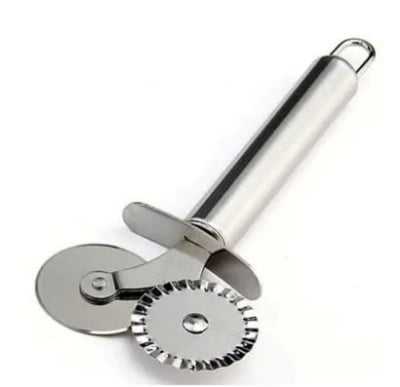 Picture of Stainless Steel Dual Wheel Pizza Cutter - Silver