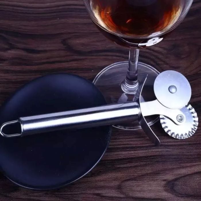 Picture of Stainless Steel Dual Wheel Pizza Cutter - Silver