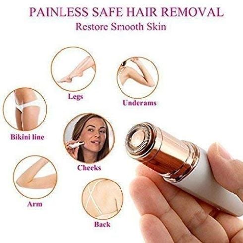 Picture of Flawless Facial Hair Removal Appliances machine For Women / Girls Smooth Skin Painless Hair Eraser - Beige