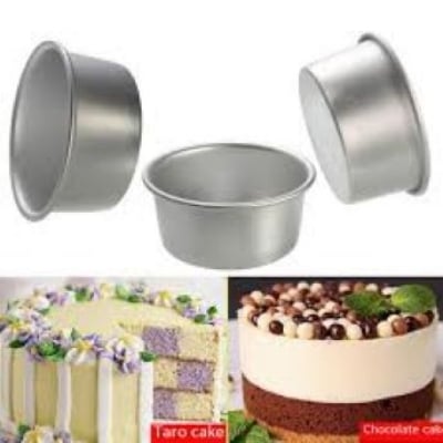 Picture of 4 inchi Aluminum Round cake Mold - Silver