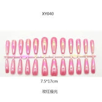 Picture of False Nail Pink Colour -1Set 24 pcs