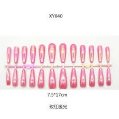 Picture of False Nail Pink Colour -1Set 24 pcs