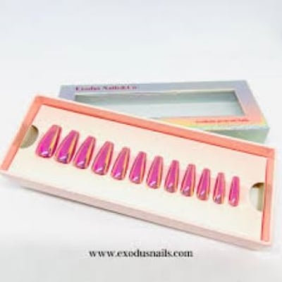 Picture of False Nail Pink Colour -1Set 24 pcs