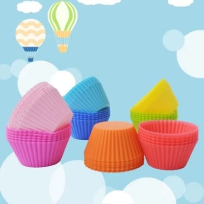 Picture of 4Pcs Silicone Cake Mold Muffin Round Cakecup Cake Tool