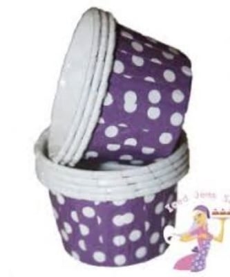 Picture of 50 Pc Paper Cupcake  Case Baking Cups-Round Shape - Purple