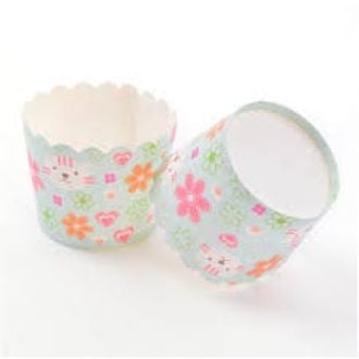 Picture of 50pcs Flower Cupcake Oil-proof Muffin Paper Cup - Multicolor