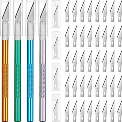 Picture of NEW Precision Hobby_Knife, Stainless Steel Cutter Craft_Knife Set With 7 Pieces Blade - Cutter - Multicolor
