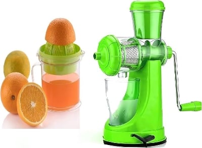 Picture of Food Grade Plastic Fruit and Vegetable Hand Juicer(Color:- Multiple) - Multicolor