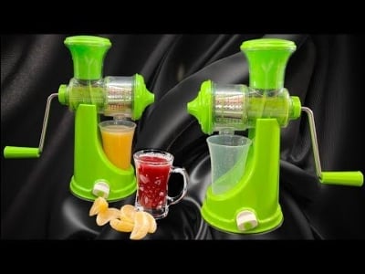 Picture of Food Grade Plastic Fruit and Vegetable Hand Juicer(Color:- Multiple) - Multicolor