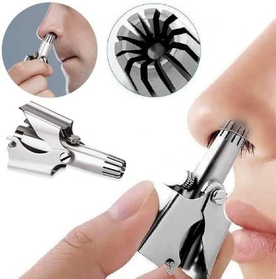 Picture of Nose Hair Trimmer Ear Portable Razor Manual Cutter Stainless Steel Nose Trimmer for men & woman