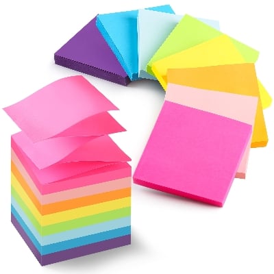 Picture of E3 Sheet 100 Sticky Note - Multicolor(3in*3in) - Multicolor