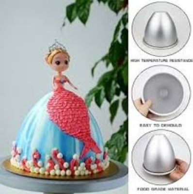 Picture of Doll Cake Mold - Cake Decoration Tools - Silver