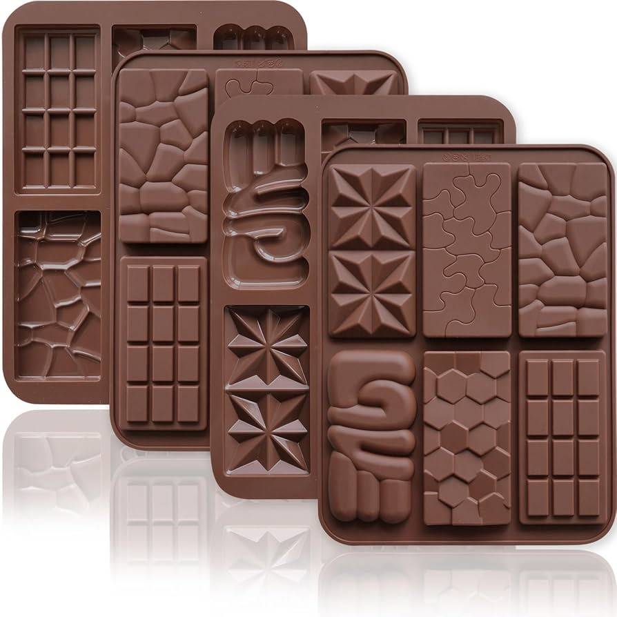Picture of Mix Chocolate Mold (6 desing) Cookies Mold Eco-friendly Biscuits Ice Cube Chocolate Mold - Brown