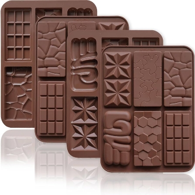 Picture of Mix Chocolate Mold (6 desing) Cookies Mold Eco-friendly Biscuits Ice Cube Chocolate Mold - Brown