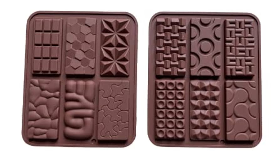 Picture of Mix Chocolate Mold (6 desing) Cookies Mold Eco-friendly Biscuits Ice Cube Chocolate Mold - Brown