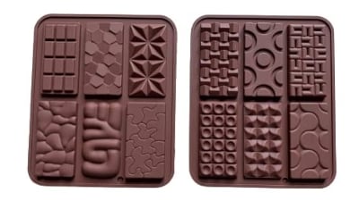 Picture of Mix Chocolate Mold (6 desing) Cookies Mold Eco-friendly Biscuits Ice Cube Chocolate Mold - Brown