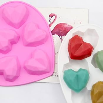 Picture of Pinata Love mold 6 Cavity Making Soaps Plain Soap Mold Rectangle DIY Handmade Soap Form Tray Mould