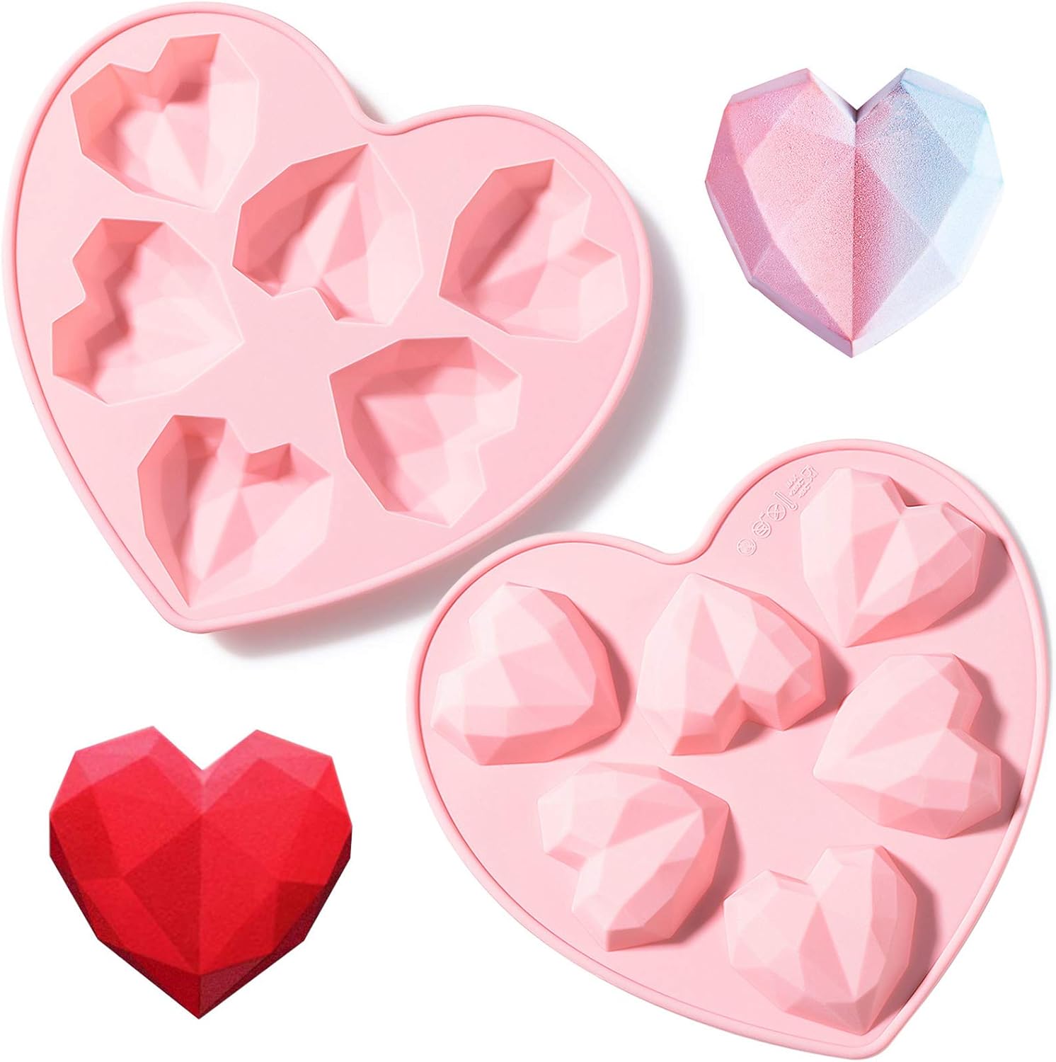 Picture of Pinata Love mold 6 Cavity Making Soaps Plain Soap Mold Rectangle DIY Handmade Soap Form Tray Mould
