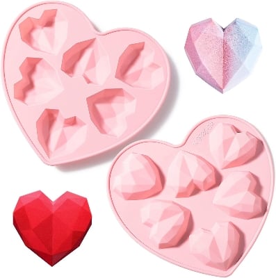Picture of Pinata Love mold 6 Cavity Making Soaps Plain Soap Mold Rectangle DIY Handmade Soap Form Tray Mould