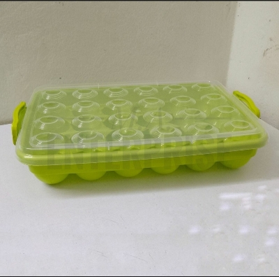 Picture of Large 24 Eggs Dispenser Holder Eggs Storage Container Box - Multicolor