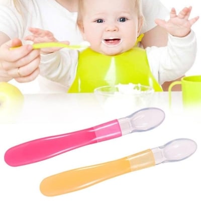 Picture of Soft Children Pacifier Feeding Silicone Spoon (1 Pcs) - Multicolor