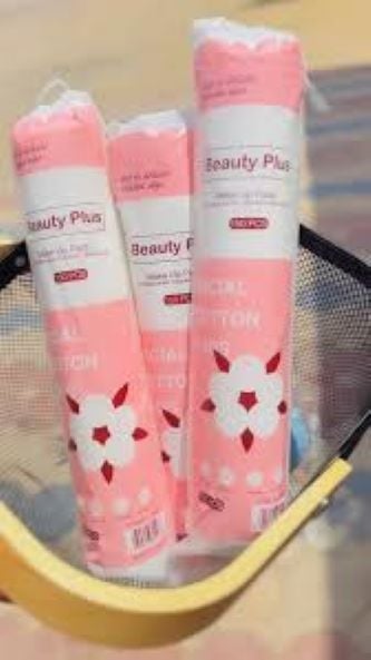 Picture of Beauty Plus Cotton Pad (150 Pieces) - White